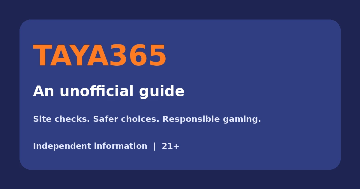 TAYA365 unofficial guide artwork for checking original APK claims
